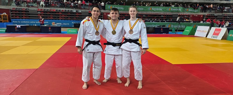 3 medallas en la Fase Final del Campeonato de España de Judo Absoluto. Madrid 29-11-25. RESULTADOS